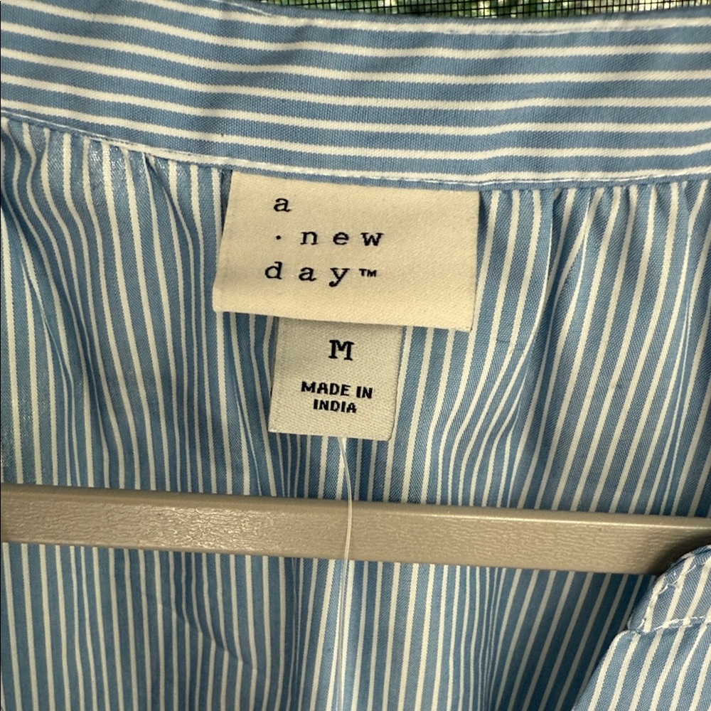 a new day Light Blue Striped Long Sleeve Dress - Picture 2 of 4